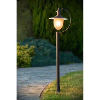 Lucide Aruba Cottage Bollard Lamp post Outdoor - 1xE27 - IP44 - Rust Brown