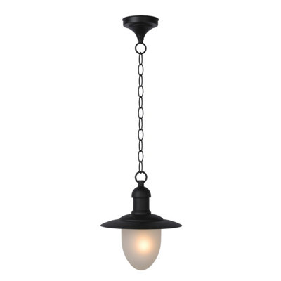 Lucide Aruba Cottage Pendant Light Outdoor 25cm - 1xE27 - IP44 - Black