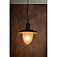 Lucide Aruba Cottage Pendant Light Outdoor 25cm - 1xE27 - IP44 - Rust Brown