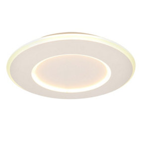 Lucide AXELLE - Flush ceiling light - 39,6 cm - LED Dim. - 1x24W 2700K - 3 StepDim - White