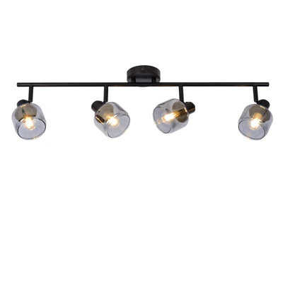 LUCIDE BJORN 4 LIGHT SPOTLIGHT BAR BLACK