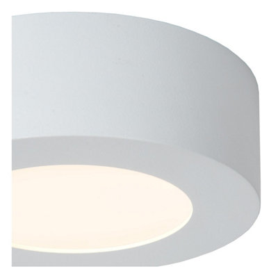 Lucide BRICE-LED Einbaustrahler – 15W, 3000K Warmweiß, Dimmbar, IP40, Weiß (16,8 X 16,8 Cm)