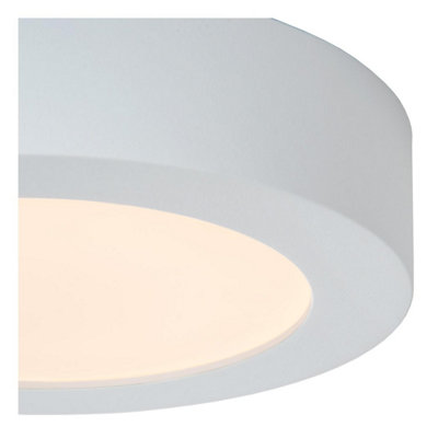 Lucide BRICE-LED Einbaustrahler – 15W, 3000K Warmweiß, Dimmbar, IP40, Weiß (16,8 X 16,8 Cm)
