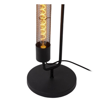 Lucide Calixt Modern Floor Lamp - 2xE27 - Black