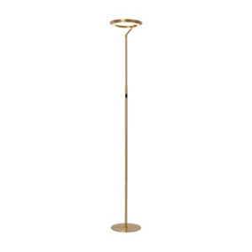 Lucide CELESTE - Floor lamp - 28 cm - LED Dim. - 1x21W 2700K - Matt Gold / Brass