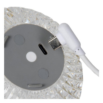 Lampada da Tavolo Ricaricabile LED Design Touch Luce a Batteria da Comodino cm 12x38, Nero - ZIK | Leroy Merlin