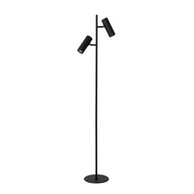 Lucide Clubs Modern Floor Lamp - 2xGU10 - Black