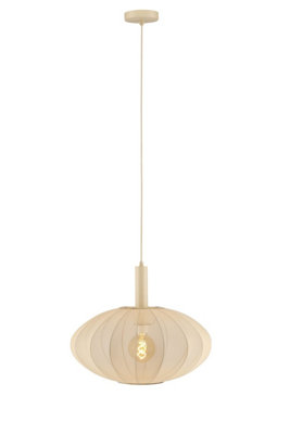 Lucide CORINA - Pendant light - 50 cm - 1xE27 - Cream