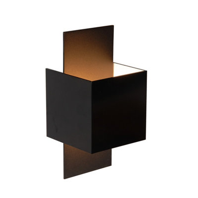 Lucide Cubo Modern Up Down Wall Light - 1xG9 - Black