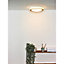 Lucide Dimy Modern Flush Ceiling Light Bathroom 28,6cm - LED Dim. - 1x12W 3000K - IP21 - 3 StepDim - Light Wood
