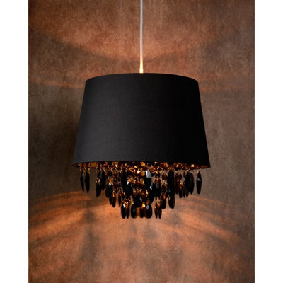 Lucide Dolti Modern Pendant Light 30cm - 1xE27 - Black