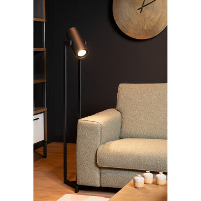 Lucide Dome Modern Floor Lamp - LED Dim. - GU10 - 2x12W 3000K - Black