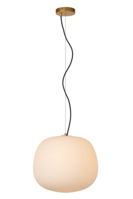 Lucide ELYSEE - Pendant light - 38 cm - 1xE27 - Opal