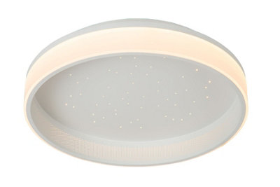 Lucide ESTREJA - Flush ceiling light - 40 cm - LED Dim. - 2500K/3000K - White