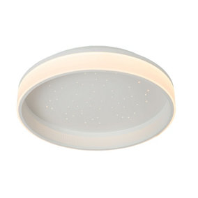 Lucide ESTREJA - Flush ceiling light - 40 cm - LED Dim. - 2500K/3000K - White
