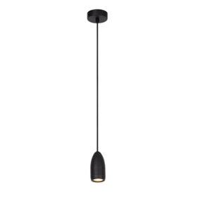 Lucide Evora Modern Pendant light 10cm - 1xGU10 - Black