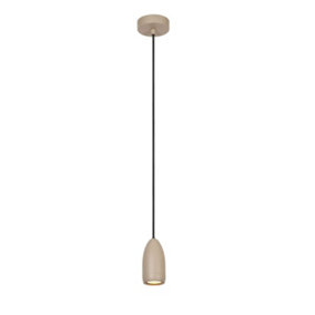 Lucide Evora Modern Pendant light 10cm - 1xGU10 - Taupe