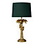 Lucide Extravaganza Coconut Retro Table Lamp 30.5cm- 1xE27 - Matt Gold, Brass