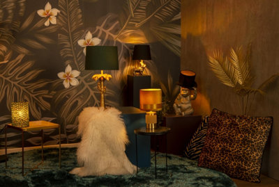 Lucide Extravaganza Frizzle Retro Table Lamp 18cm - 1xE14 - Brown