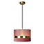 Lucide Extravaganza Tusse Retro Pendant Light - 1xE27 - Pink