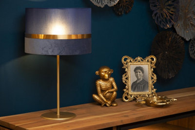 Lucide Extravaganza Tusse Retro Table Lamp 30cm - 1xE14 - Blue