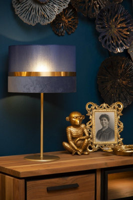 Lucide Extravaganza Tusse Retro Table Lamp 30cm - 1xE14 - Blue