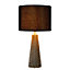 Lucide Extravaganza Velvet Retro Table Lamp 25cm - 1xE27 - Black