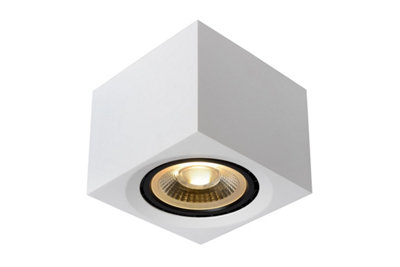 Lucide Fedler Modern Surface Mounted Ceiling Spotlight - LED Dim to warm - GU10 - 1x12W 2200K/3000K - White