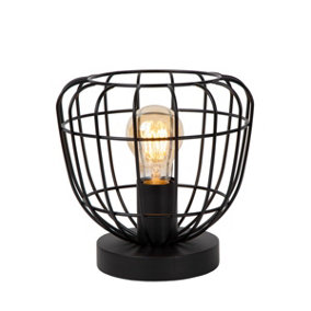 Lucide Filox Retro Table Lamp 20cm - 1xE27 - Black