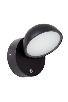 Lucide FINN - Day/Night Sensor Wall light Outdoor - LED - 1x12W 3000K - IP54 - Black