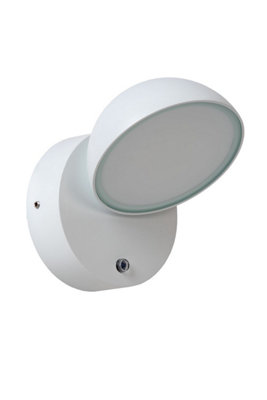 Lucide FINN - Day/Night Sensor Wall light Outdoor - LED - 1x12W 3000K - IP54 - White