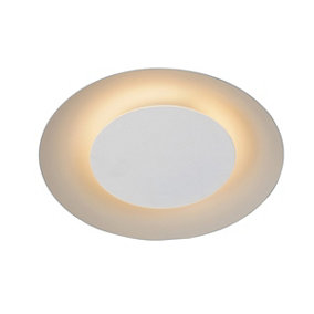 Lucide Foskal Modern Flush Ceiling Light 21.5cm- LED - 1x6W 2700K - White