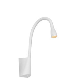 Lucide Galen-Led Modern Bedside Lamp - LED - 1x3W 3000K - White