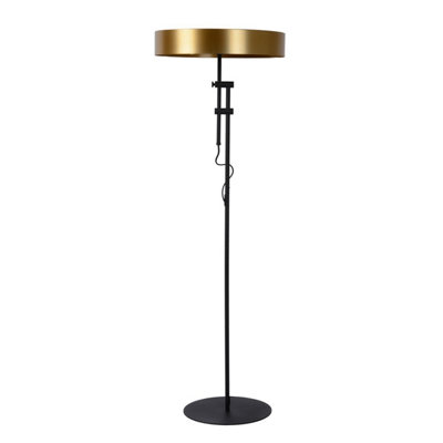 Lucide Giada Modern Floor Lamp 45cm - 2xE27 - Matt Gold, Brass