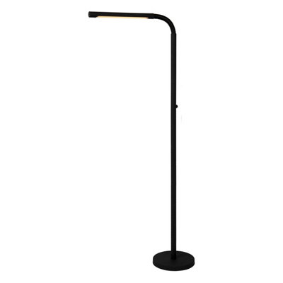 Lucide Gilly Classic Floor Reading Lamp - LED Dim. - 1x3W 2700K - Black