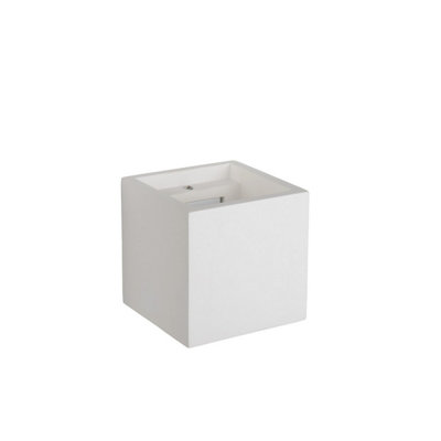 Lucide Gipsy Modern Square Plaster Wall Light - 1xG9 - White