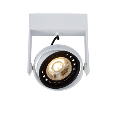 Lucide Griffon Modern Ceiling Spotlight Led Dim To Warm Gu10 1x12w 2200k3000k White 1046