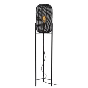 Lucide Hermine Scandinavian Floor Lamp 30cm - 1xE27 - Black
