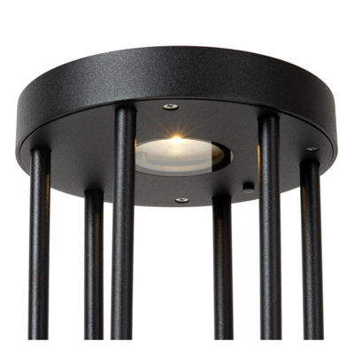 Lucide Jackson Bollard light- Solar Diameter 16cm LED Dim to warm 2850K ...