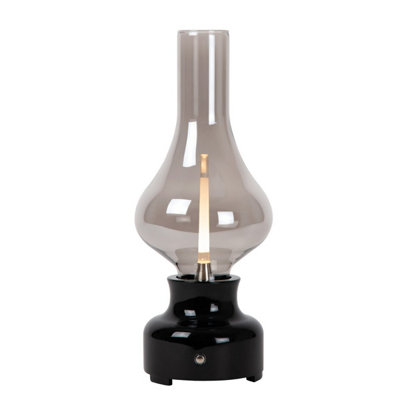 Lucide Jason Retro Table Lamp - LED Dim. - 1x2W 3000K - 3 StepDim - Black