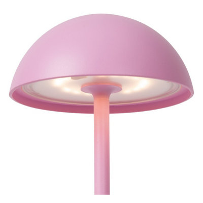 Lucide Joy Retro Table Lamp Outdoor 12cm - LED Dim. - 1x1,5W 3000K - IP54 - Pink