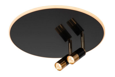 Lucide JUBEL - Flush ceiling light - 40 cm - LED Dim. - 2700K - Gun Metal