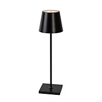 Lucide Justin Modern Table Lamp Outdoor 11cm - LED Dim. - 1x2,2W 3000K - IP54 - 3 StepDim - Black
