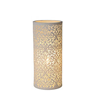 Lucide Kant Oriental Table Lamp 12cm - 1xE14 - White