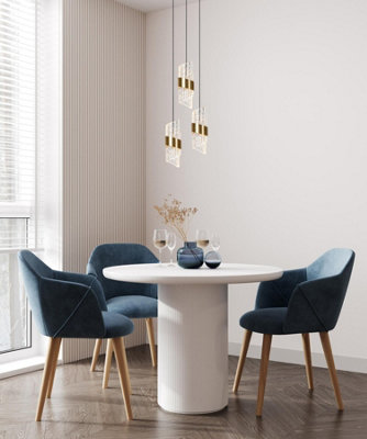 Lucide KLIGANDE - Pendant light - 25 cm - LED Dim. - 3x8W 2700K - Matt Gold / Brass