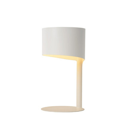 Lucide Knulle Modern Table Lamp 15cm - 1xE14 - White