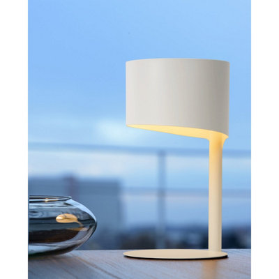 Lucide Knulle Modern Table Lamp 15cm - 1xE14 - White