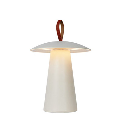Lucide La Donna Modern Table Lamp Outdoor 19,7cm - LED Dim. - 1x2W 2700K - IP54 - 3 StepDim - White