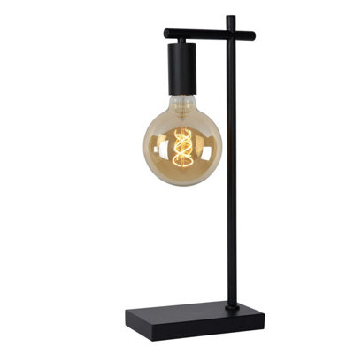 Lucide Leanne Modern Table Lamp - 1xE27 - Black