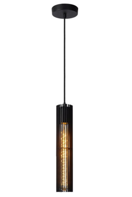 Lucide Lionel Modern Pendant Light 6.5cm- 1xE27 - Black